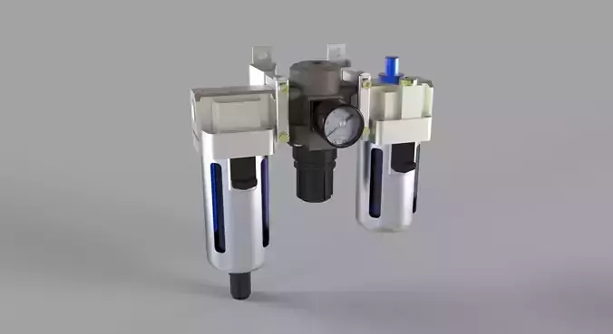 Air Filter Regulator Free 3D model