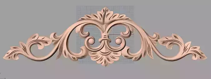 Door design 3D relief model STL format file for CNC carving E700