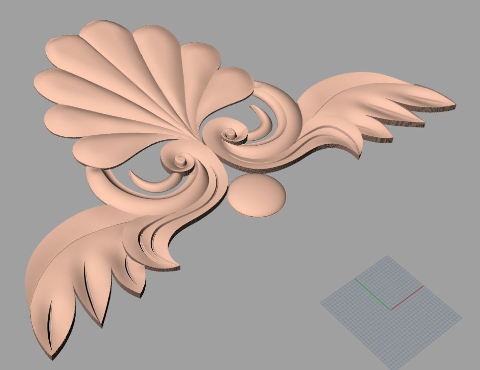Door design 3D relief model STL format file for CNC carving E698 3D ...