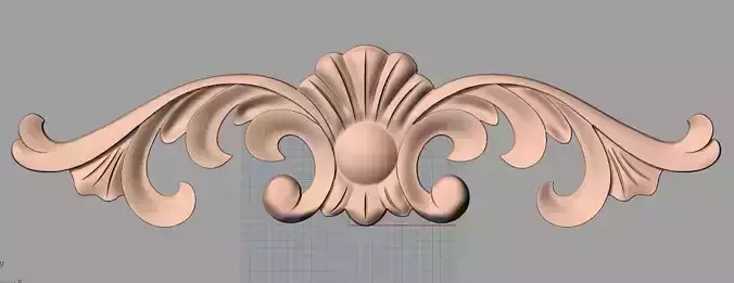Door design 3D relief model STL format file for CNC carving E692