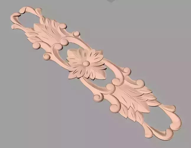 Door design 3D relief model STL format file for CNC carving E689