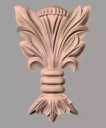 Door design 3D relief model STL format file for CNC carving E687