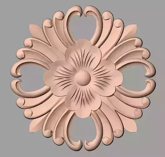 Door design 3D relief model STL format file for CNC carving E683
