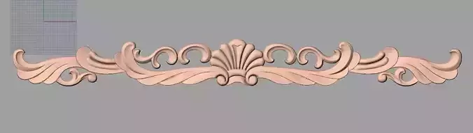 Door design 3D relief model STL format file for CNC carving E675