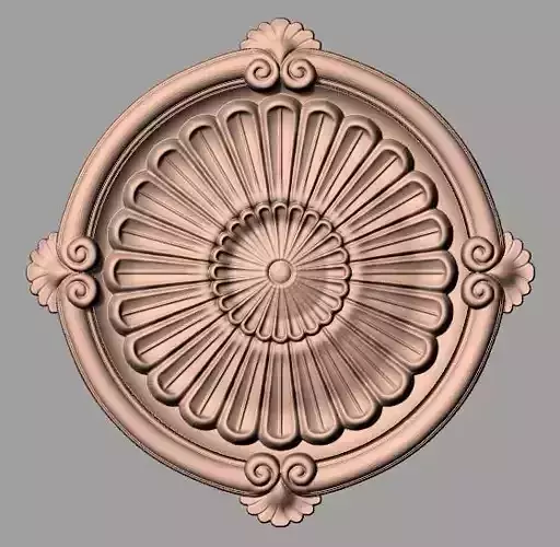 Door design 3D relief model STL format file for CNC carving E671