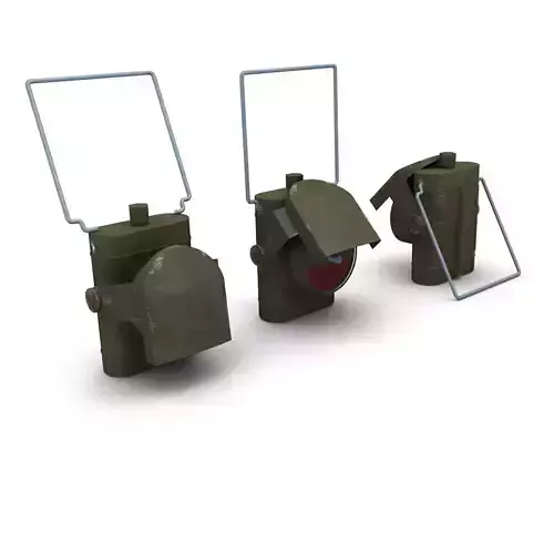 British Army Issue Black-Out Lamp 3D model