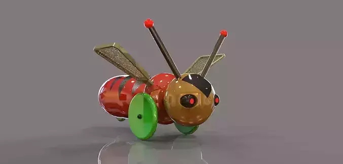 Toys toy bee Free 3D model