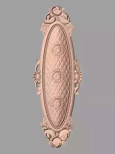 Door design 3D relief model STL format file for CNC carving E653