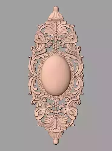 Door design 3D relief model STL format file for CNC carving E652