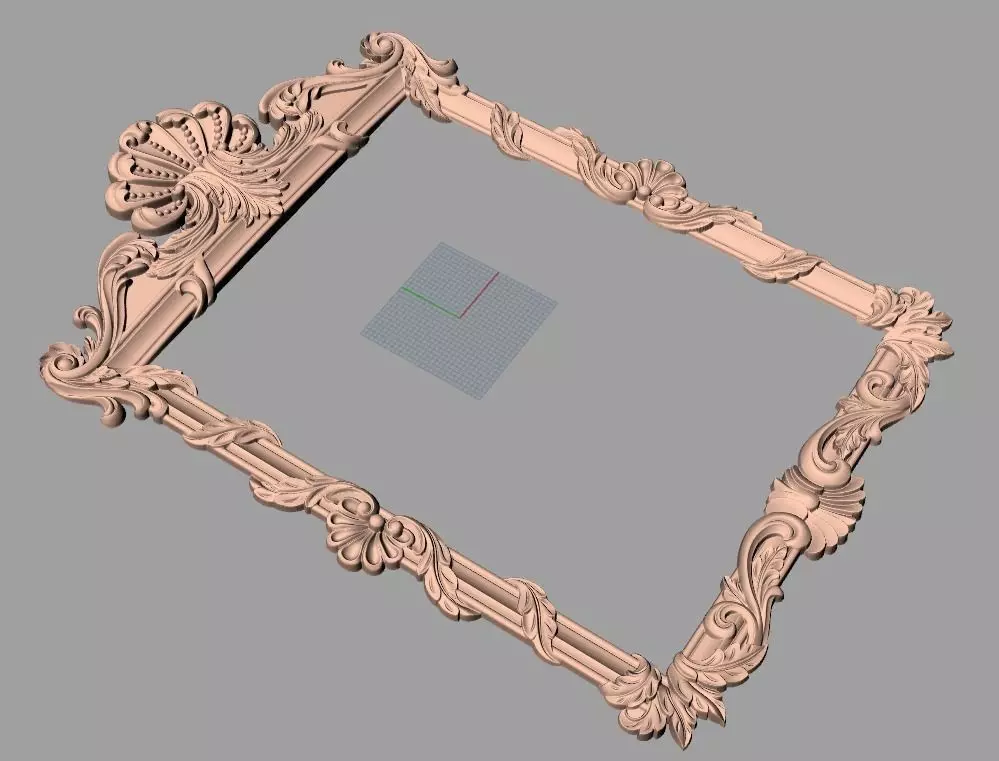 Photo frame 3D relief models STL Files used for CNC Router E651 3D model_0