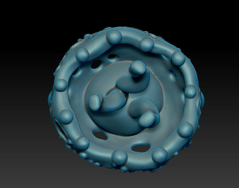 Ring with a round stone printable jewelry model 3D print model_3