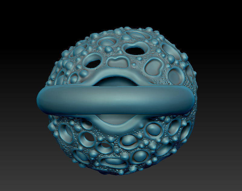 Ring with a round stone printable jewelry model 3D print model_4