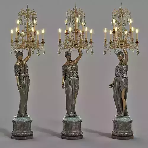 Badari art lightning 3D model
