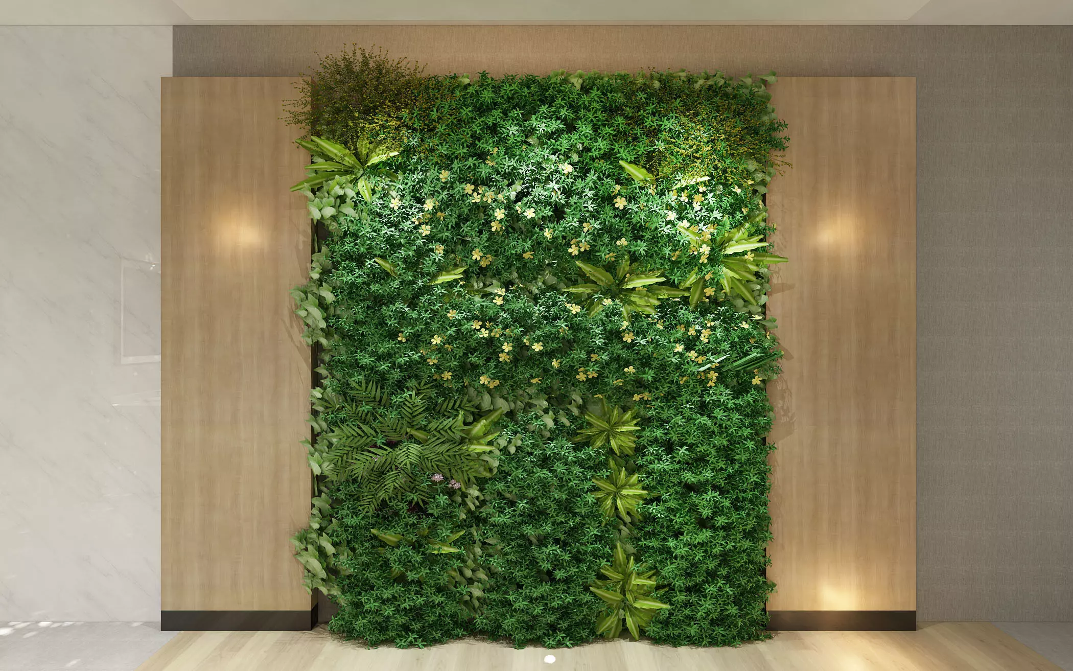 Wall Plant 3D model_0
