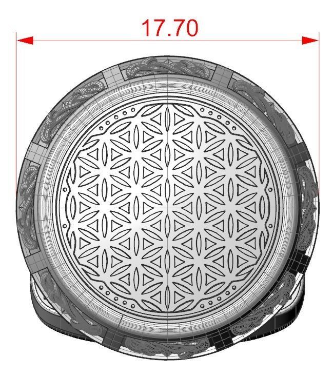 Stylish cufflinks finger 388 3D print model_15