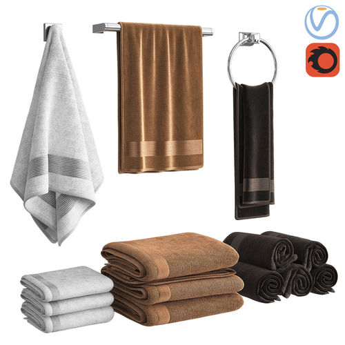 Towels bath towel - 3D model