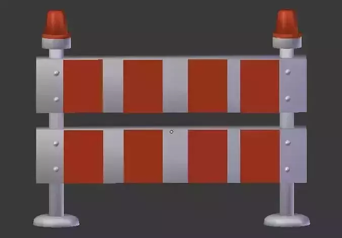Traffic Barrier Free 3D model