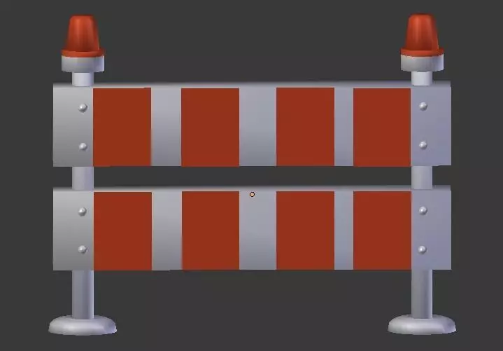 Traffic Barrier Free 3D model_0