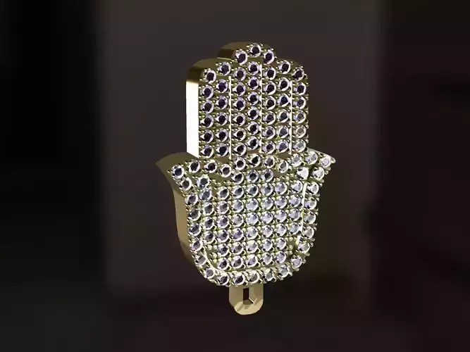 HamsaPendant hamsa with diamonds