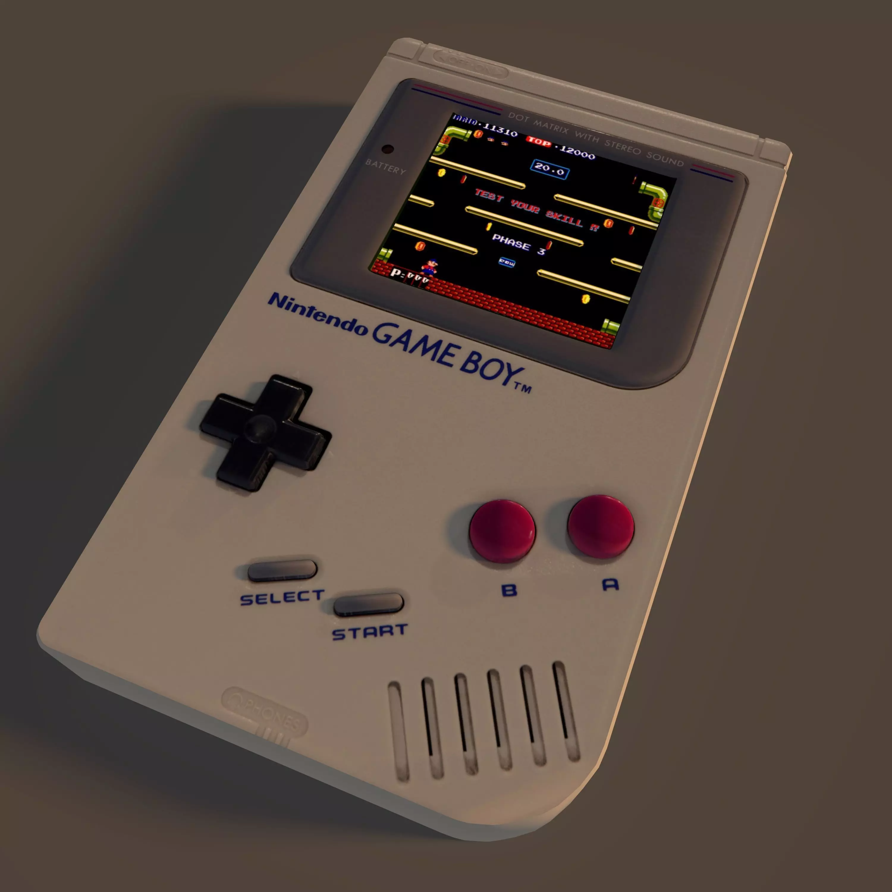 Nintendo Game Boy 3D model_0