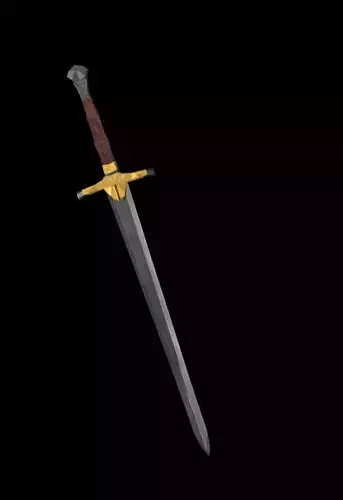 Low Poly Sword lord of rings
