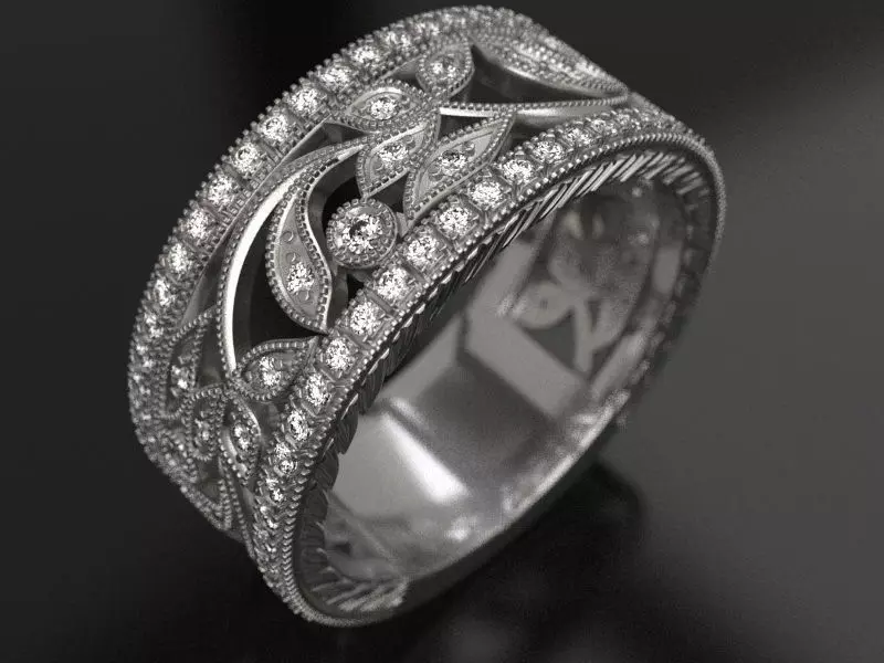 Bio wedding band 3D print model