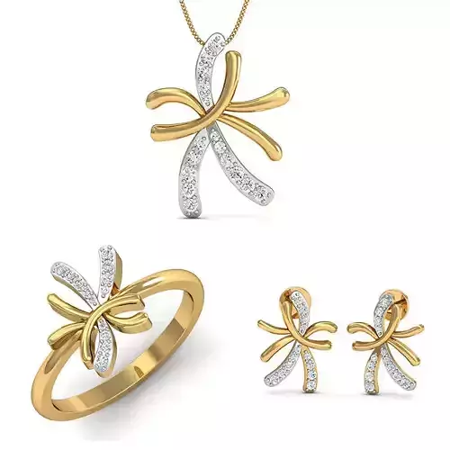 Rhino 3D CAD File Jewelry Set Ring Pendant Earring 3D printing  