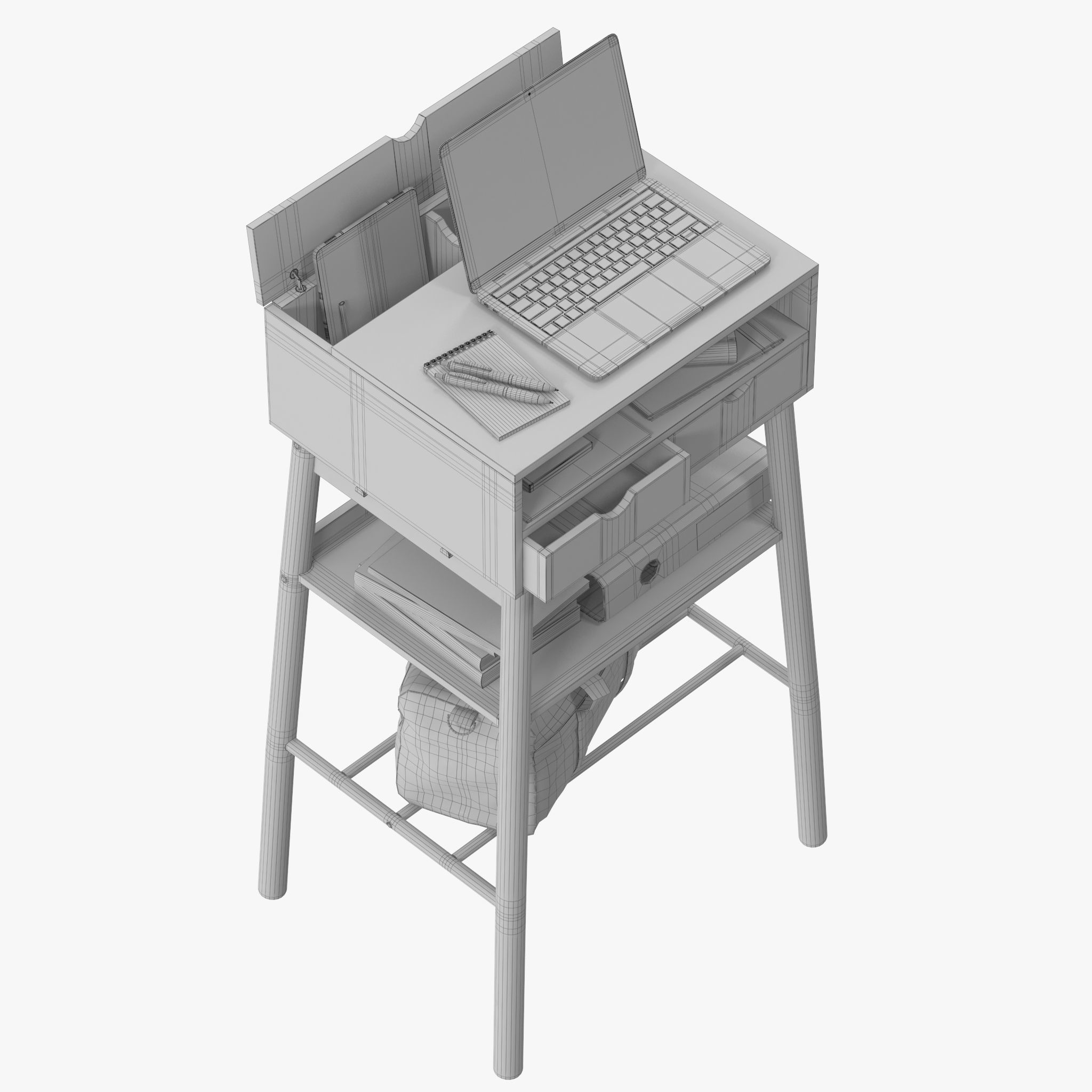 KNOTTEN Standing Desks 3D model_13