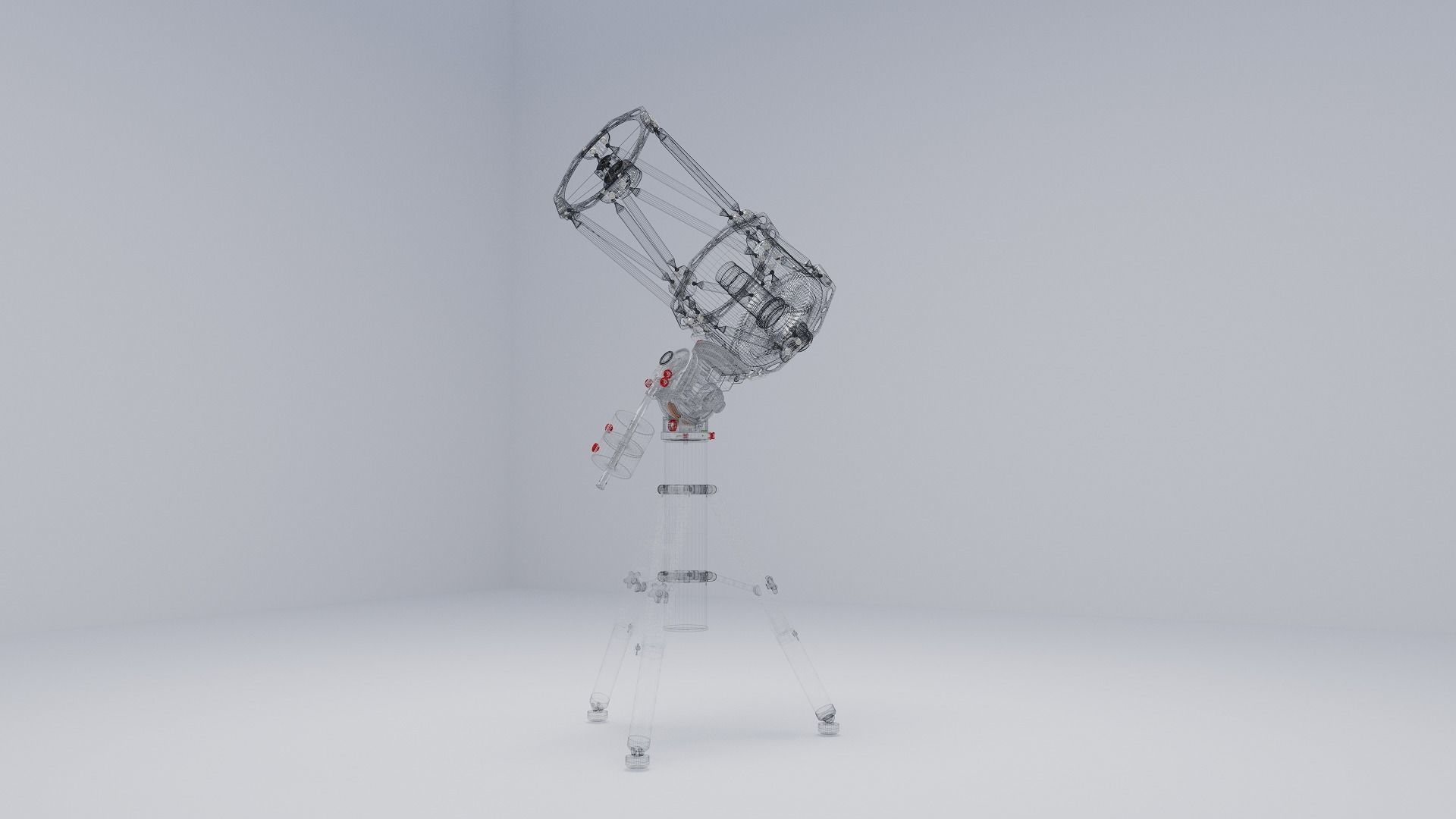 Ritchey Chretien Telescope  3D model_9