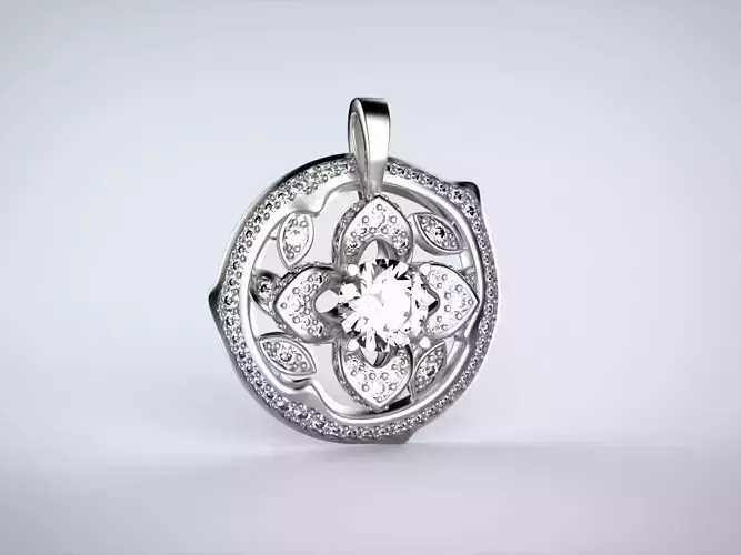 Flower Lotus Rose Pendant