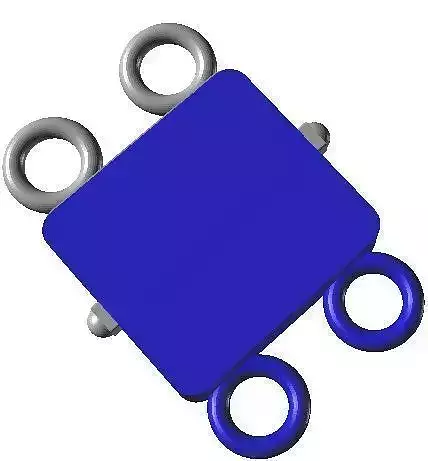 Box clasps 11 - library 3D for the conception of jewels     3D print model