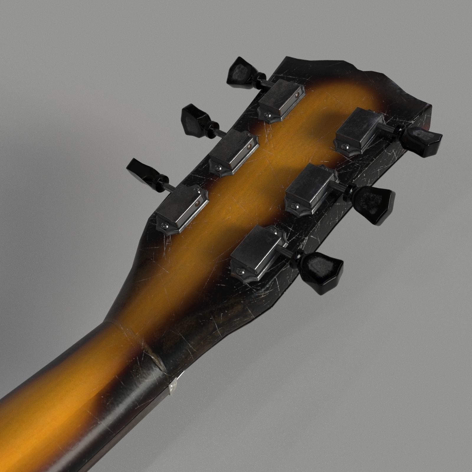 Fake Gibson Guitar 3D model_5