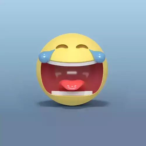 Laughing To Crying Smiley Low-poly 3D model