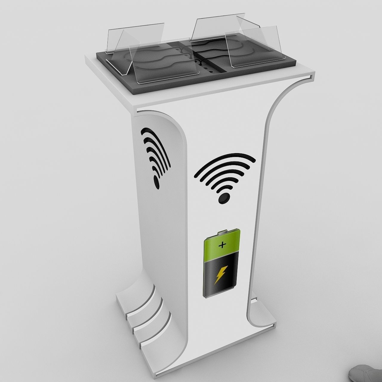 Phone charging Kiosk 3D model CGTrader