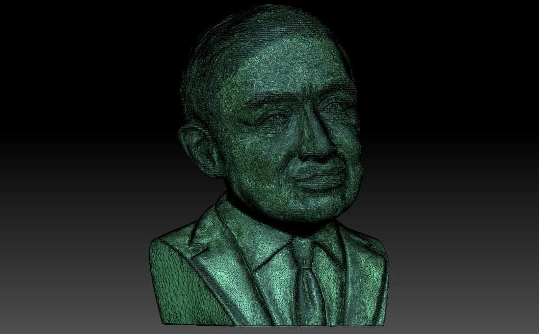 Stephen Hawking 3D printing ready stl obj formats 3D print model_25