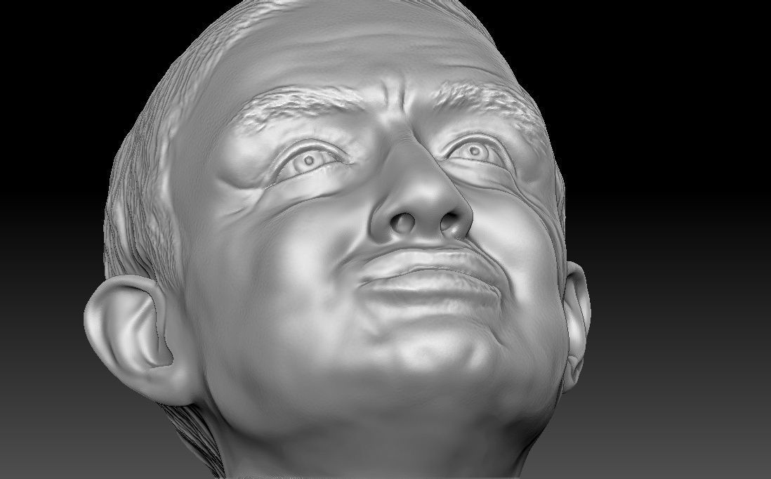 Stephen Hawking 3D printing ready stl obj formats 3D print model_20