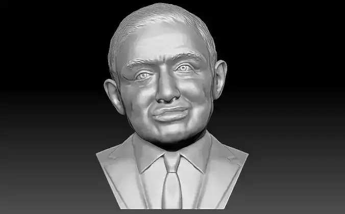 Stephen Hawking 3D printing ready stl obj formats 3D print model