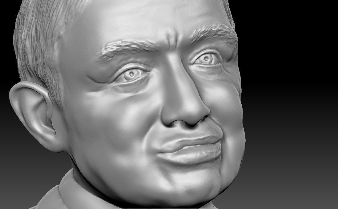 Stephen Hawking 3D printing ready stl obj formats 3D print model_18