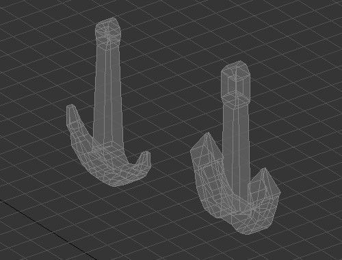 Low poly anchors two Free low-poly 3D model_2