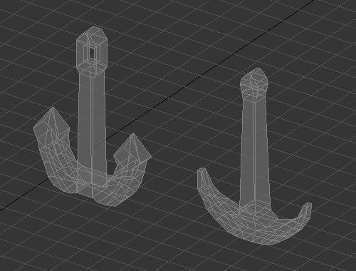Low poly anchors two Free low-poly 3D model_3