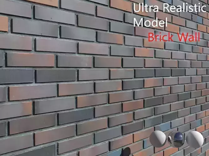 Brick Wall Scan 3D model