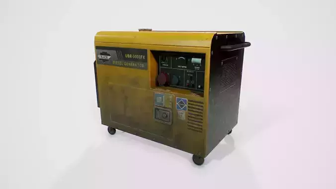 Engine Generator Free low-poly 3D model
