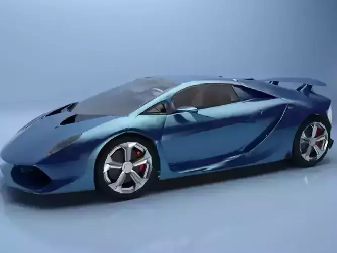 3d model of sport car