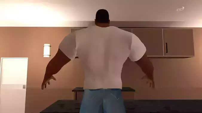 buff man 3D model