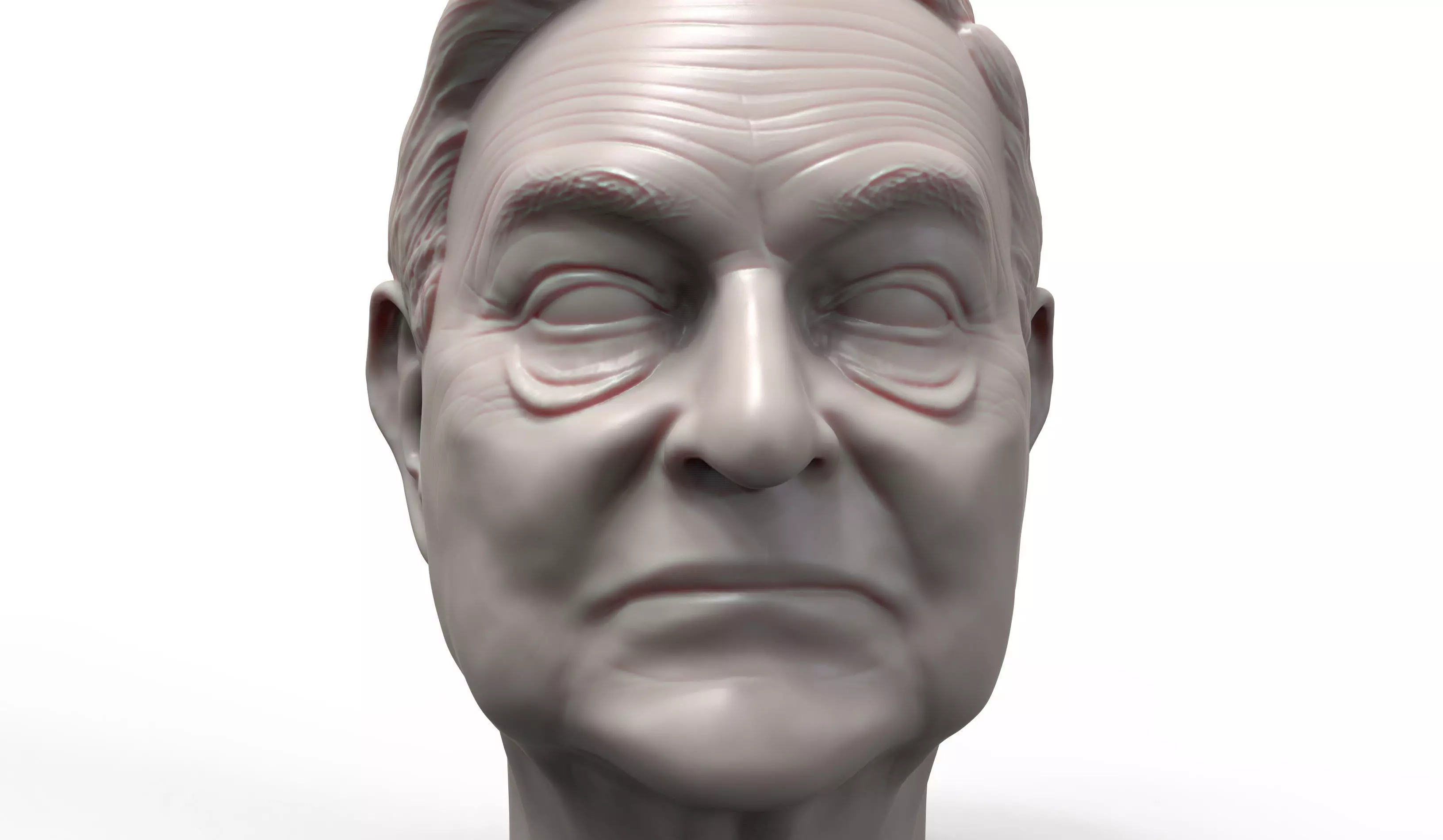 George Soros 3D printable portrait sculpture 3D print model_0