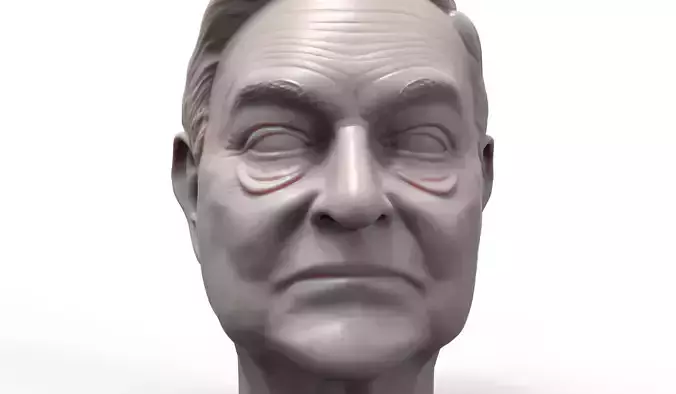 George Soros 3D printable portrait sculpture 3D print model George Soros 3D printable portrait sculpture 3D print model