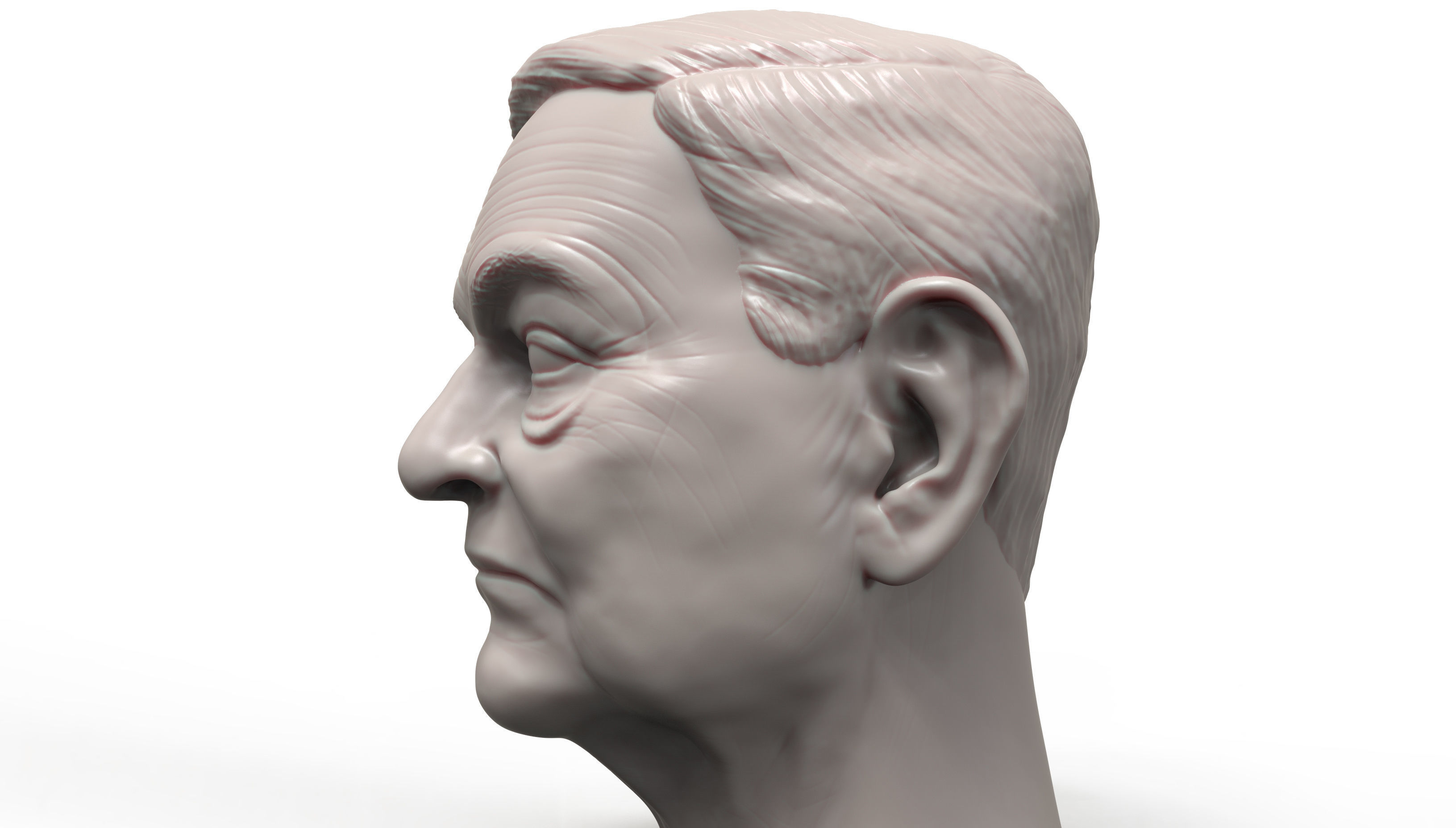 George Soros 3D printable portrait sculpture 3D print model_4