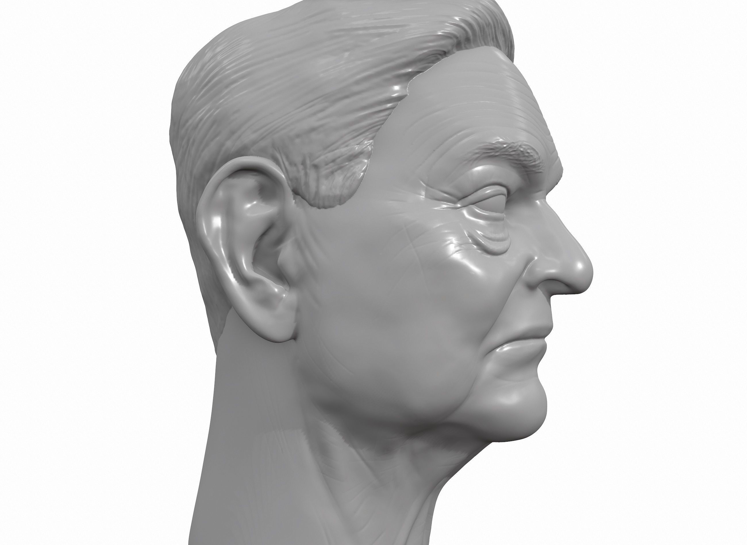George Soros 3D printable portrait sculpture 3D print model_6