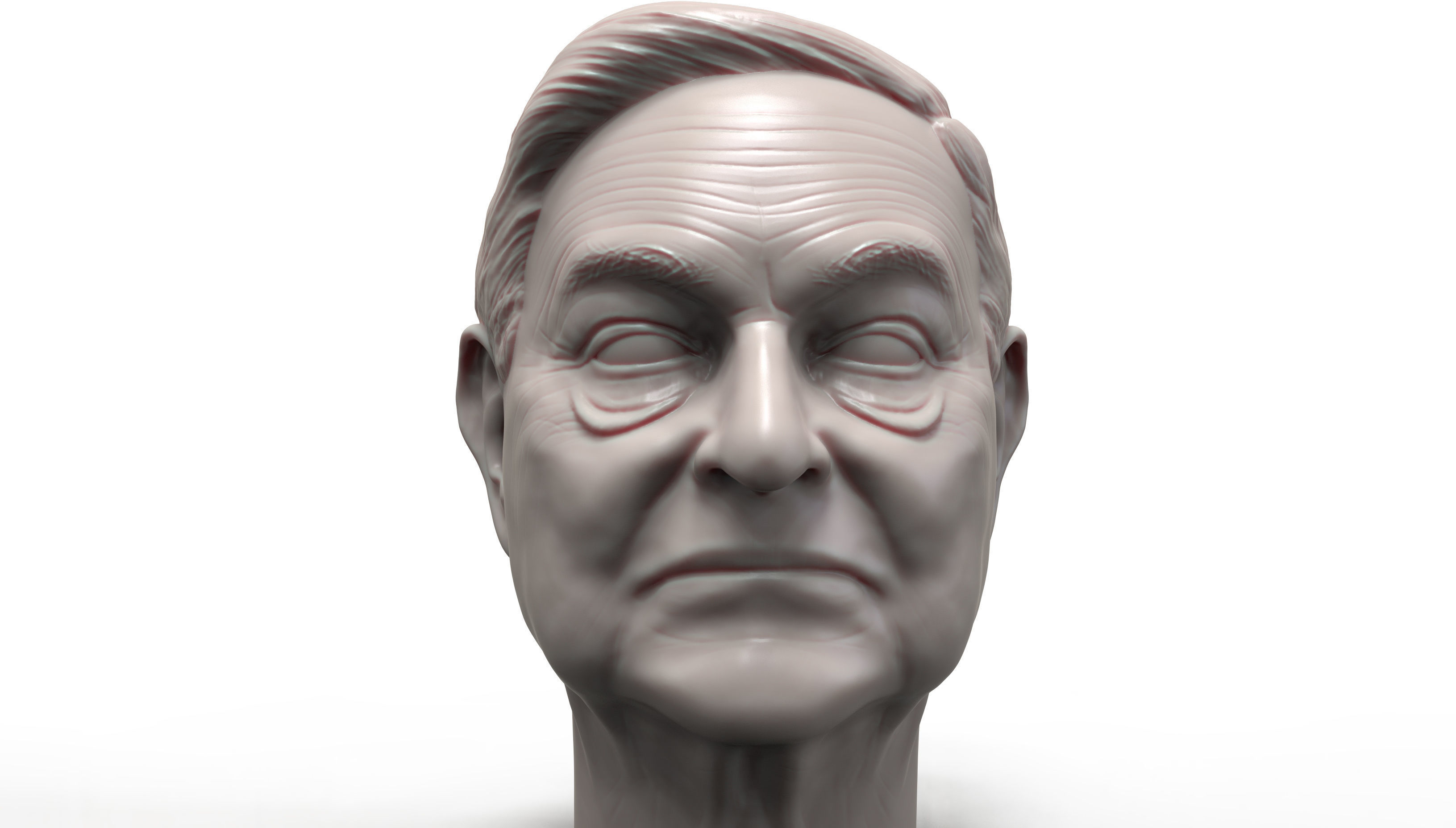 George Soros 3D printable portrait sculpture 3D print model_3
