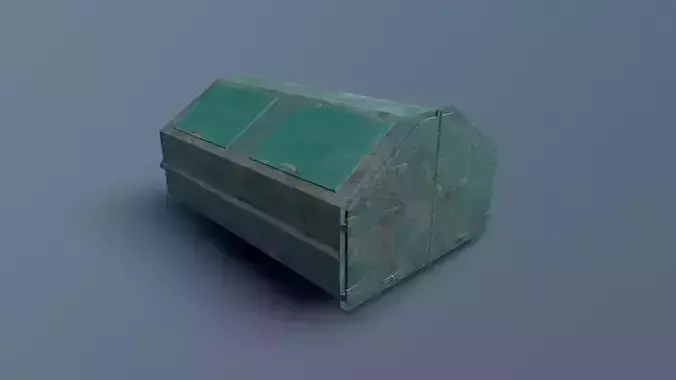 Waste Dumpster Free low-poly 3D model